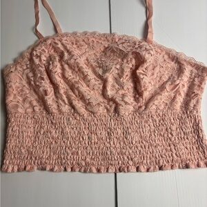 Torrid Peach Smocked Top
